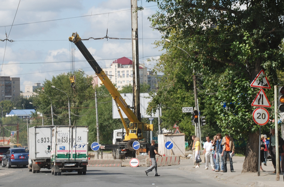 Ограничено движение по улице Автогенная в Новосибирске