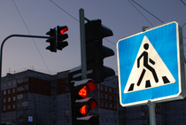 Новосибирские светофоры боятся дождя