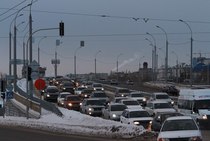 Пробки в Новосибирске держатся на уровне 8 баллов