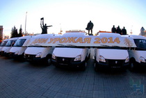 Новосибирским аграриям подарили 44 автомобиля