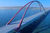 Бугринский мост: вантовый этап
